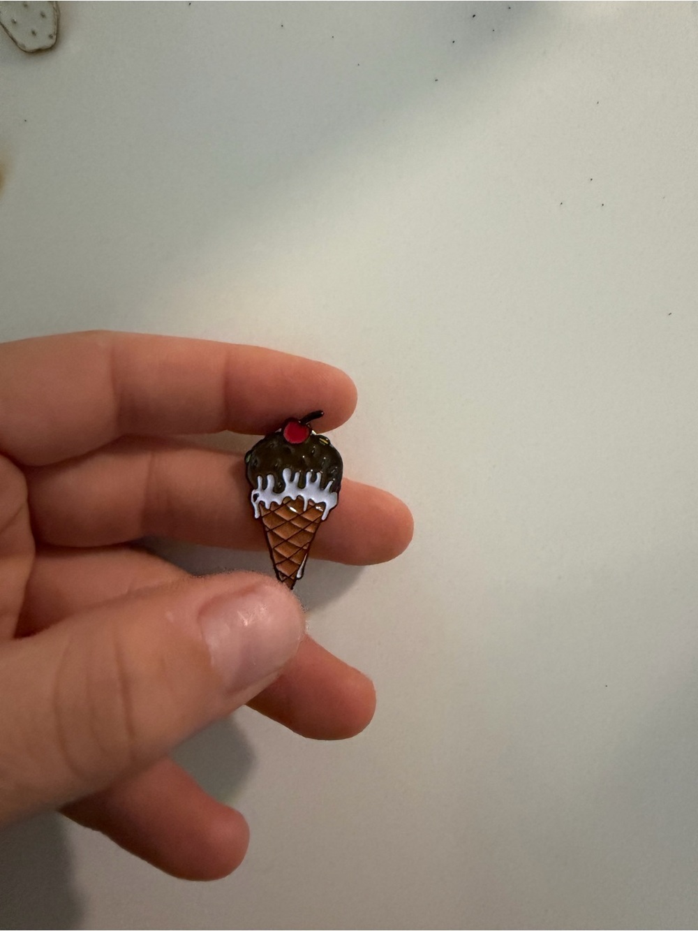 Ice Cream Cone Enamel Pin